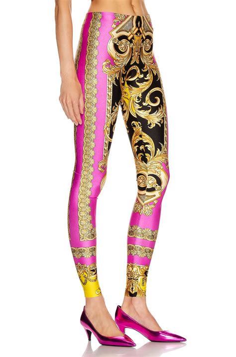 versace baroque leggings